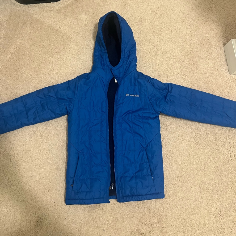 Columbia Vibrant Blue Hooded Jacket